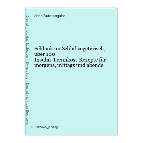 Schlank schlaf vegetarisch - schlank, im
